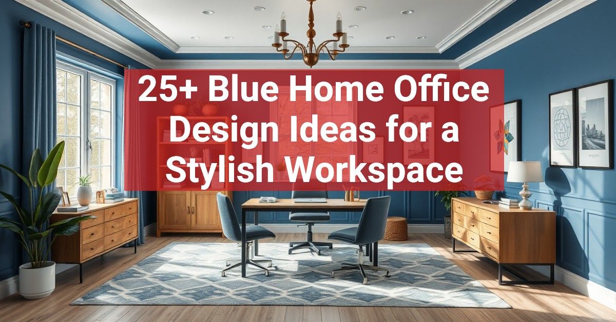 25+ Blue Home Office Design Ideas for a Stylish Workspace