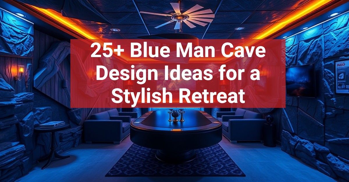 25+ Blue Man Cave Design Ideas for a Stylish Retreat