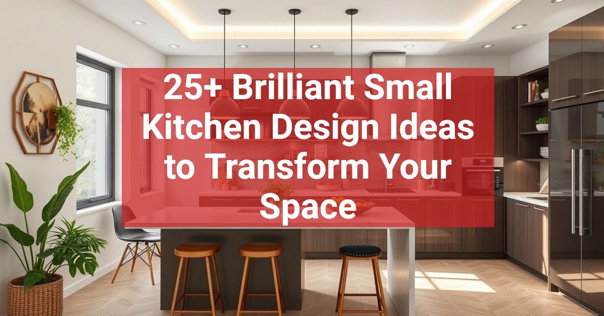 25+ Brilliant Small Kitchen Design Ideas to Transform Your Space