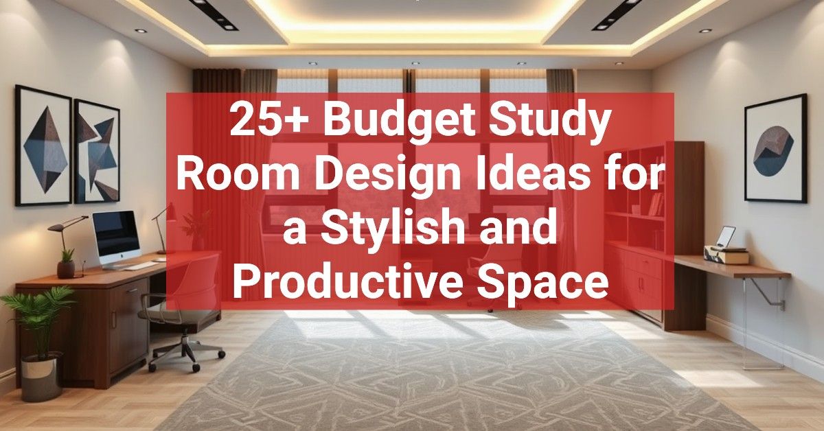 25+ Budget Study Room Design Ideas for a Stylish and Productive Space