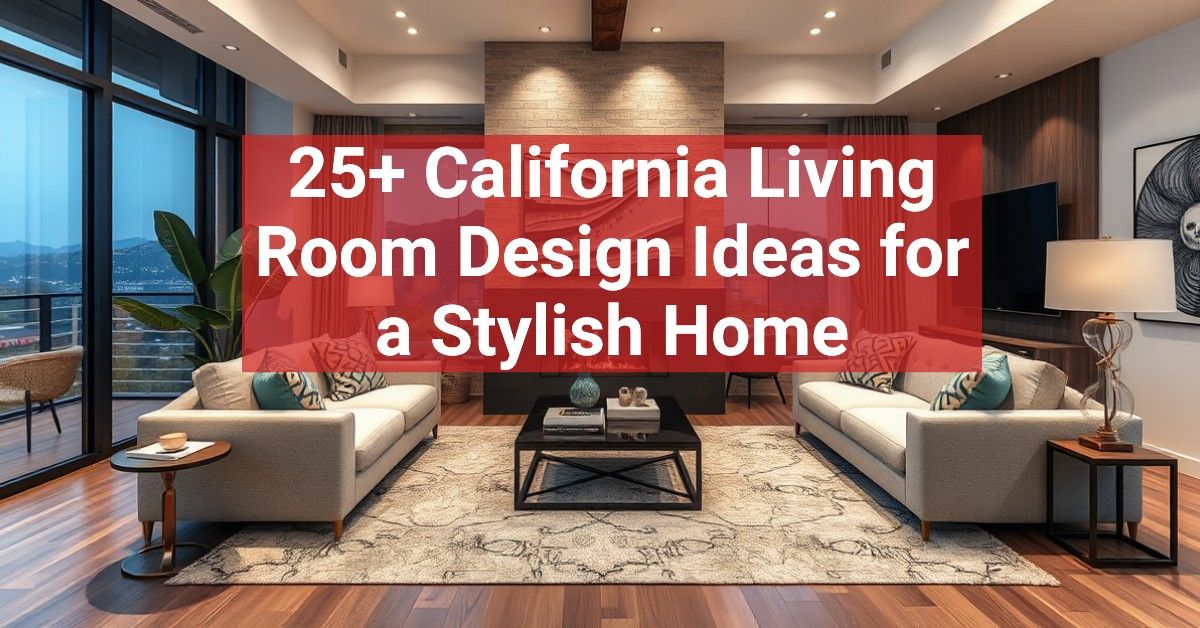 25+ California Living Room Design Ideas for a Stylish Home