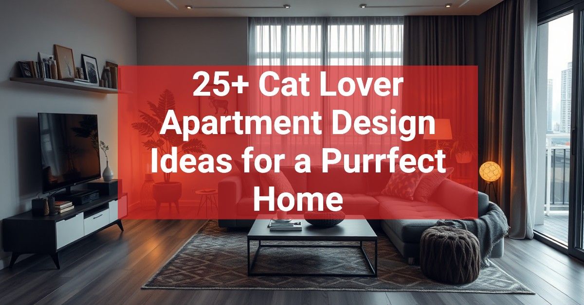 25+ Cat Lover Apartment Design Ideas for a Purrfect Home