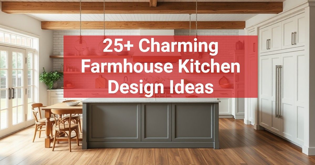 25+ Charming Farmhouse Kitchen Design Ideas