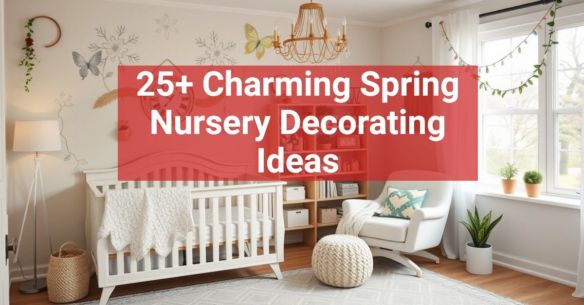 25+ Charming Spring Nursery Decorating Ideas