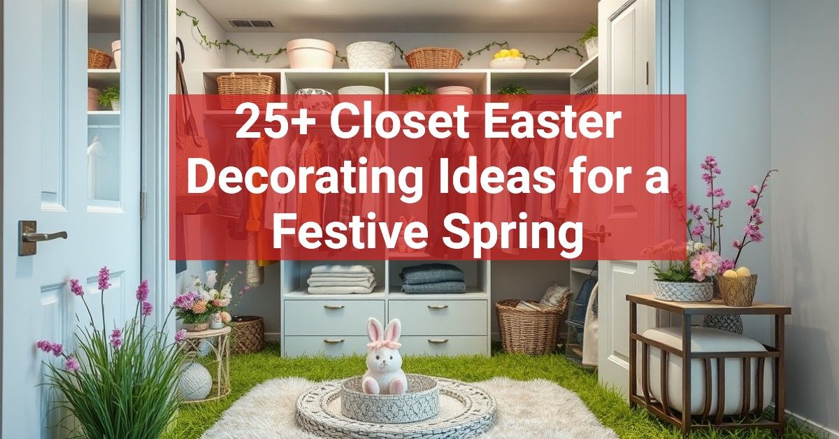 25+ Closet Easter Decorating Ideas for a Festive Spring