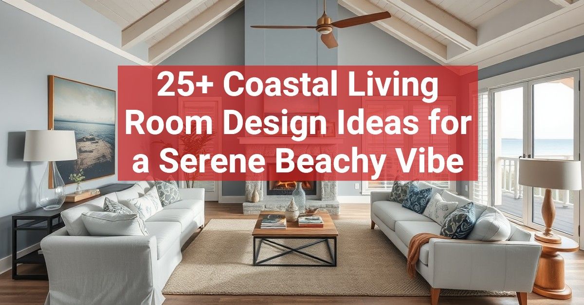 25+ Coastal Living Room Design Ideas for a Serene Beachy Vibe