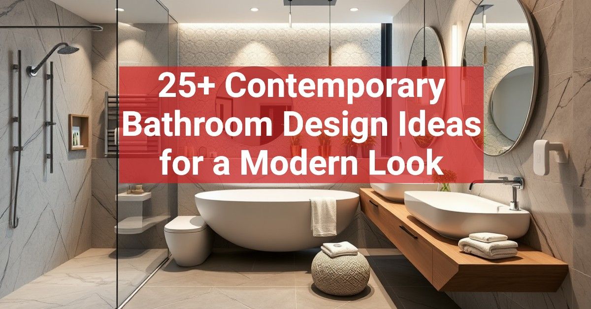 25+ Contemporary Bathroom Design Ideas for a Modern Look