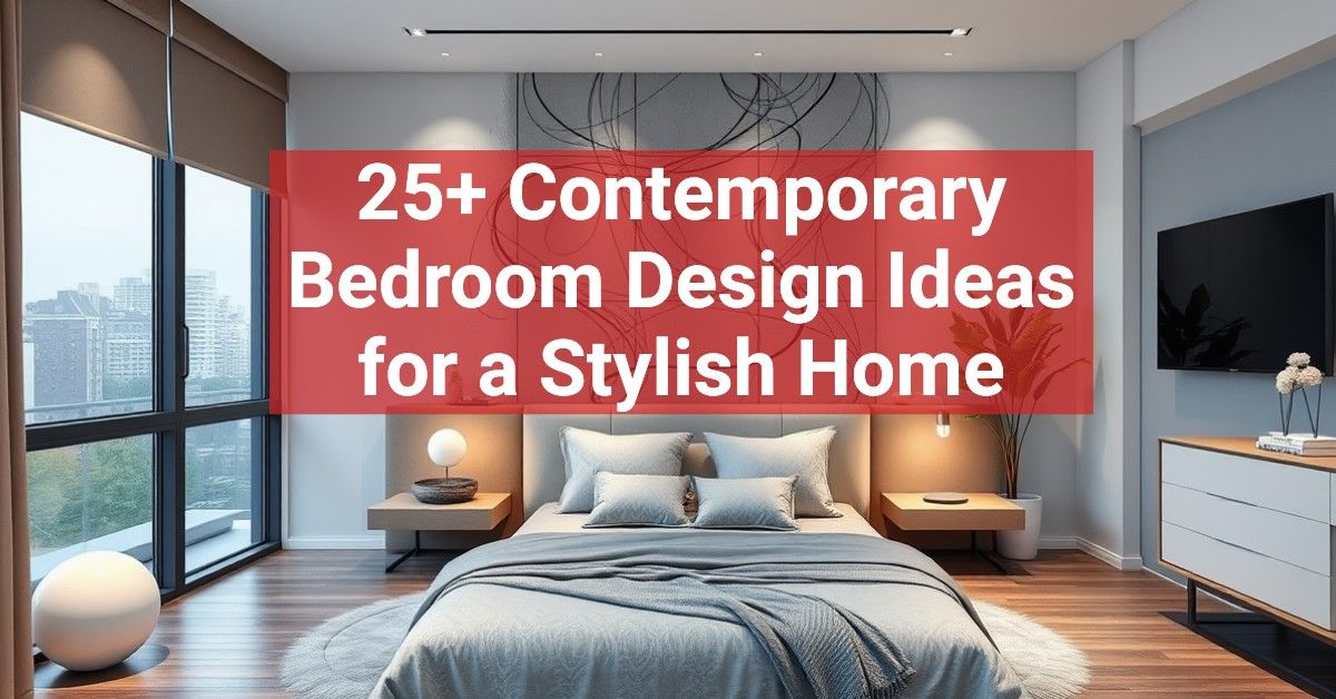 25+ Contemporary Bedroom Design Ideas for a Stylish Home