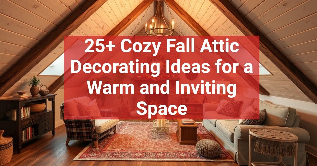 25+ Cozy Fall Attic Decorating Ideas for a Warm and Inviting Space