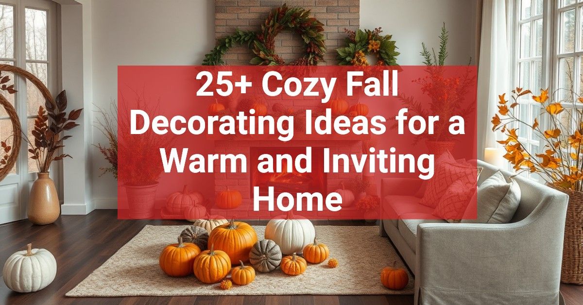 25+ Cozy Fall Decorating Ideas for a Warm and Inviting Home