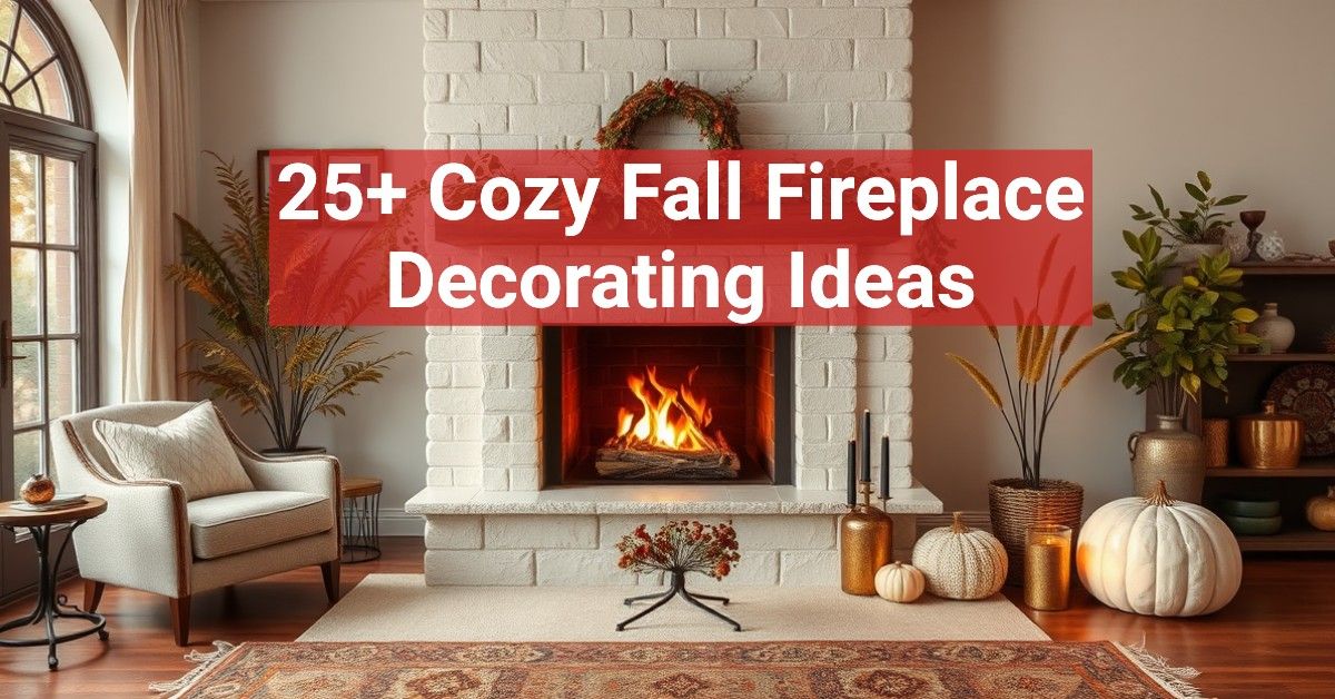 25+ Cozy Fall Fireplace Decorating Ideas