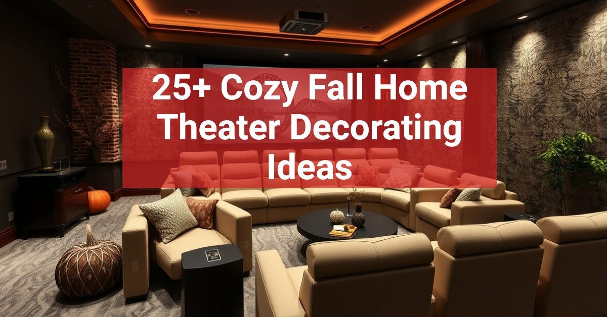 25+ Cozy Fall Home Theater Decorating Ideas