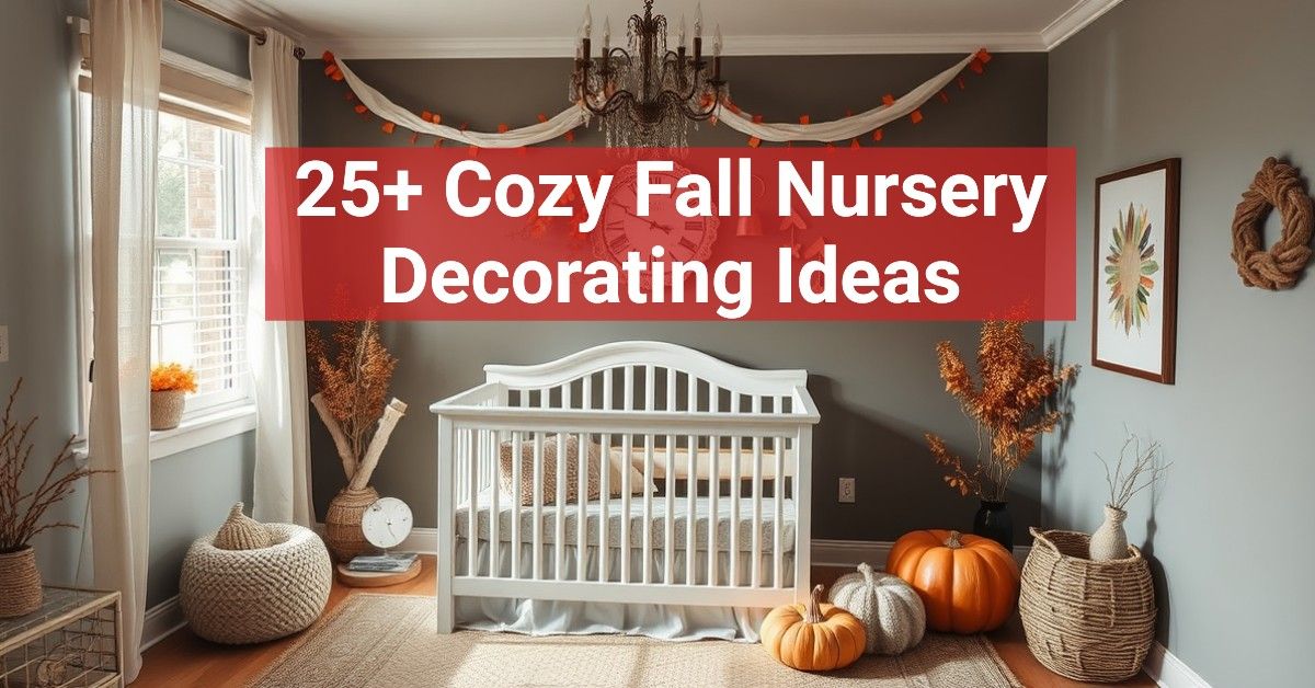 25+ Cozy Fall Nursery Decorating Ideas