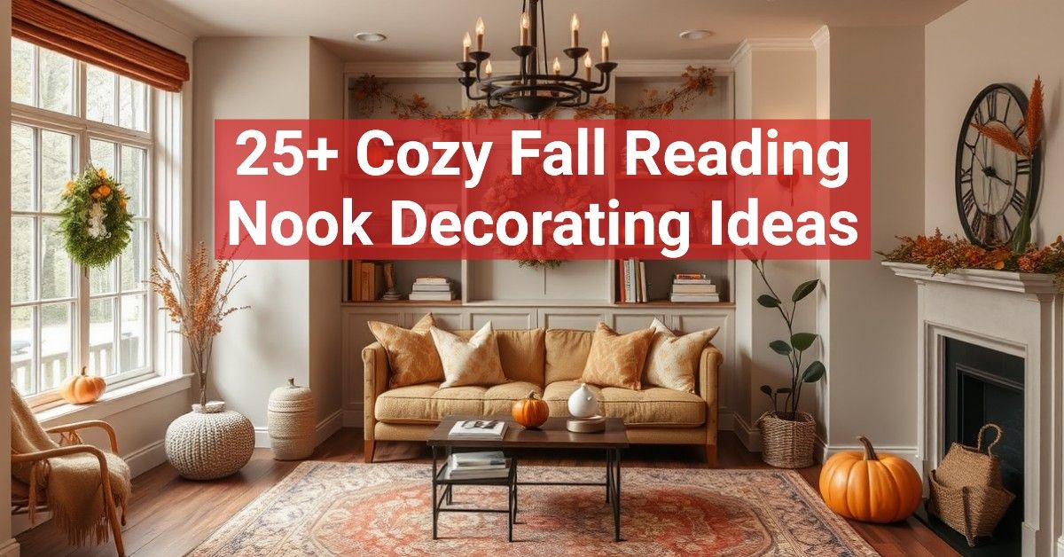 25+ Cozy Fall Reading Nook Decorating Ideas