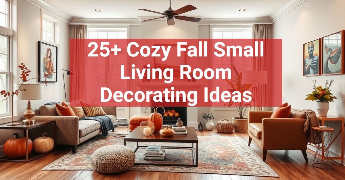 25+ Cozy Fall Small Living Room Decorating Ideas