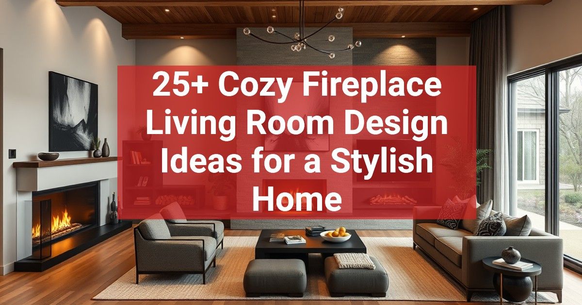 25+ Cozy Fireplace Living Room Design Ideas for a Stylish Home