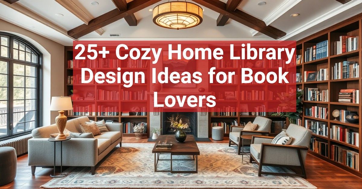 25+ Cozy Home Library Design Ideas for Book Lovers