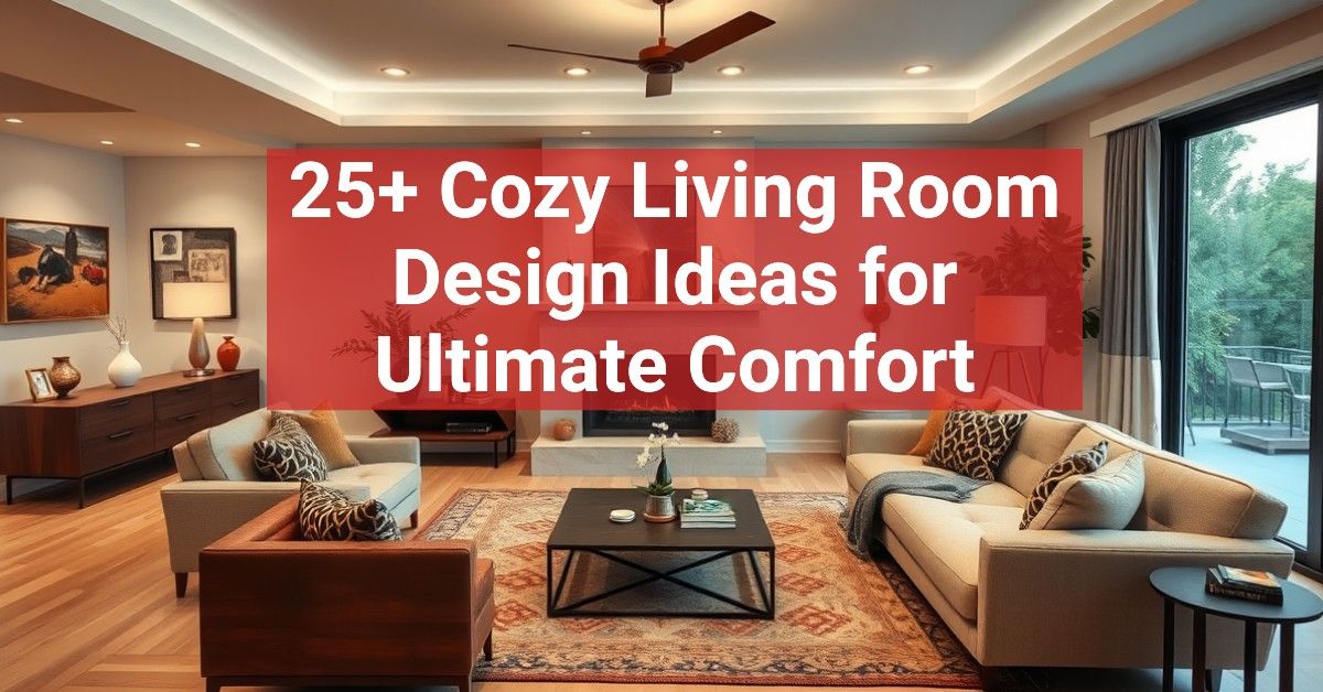 25+ Cozy Living Room Design Ideas for Ultimate Comfort