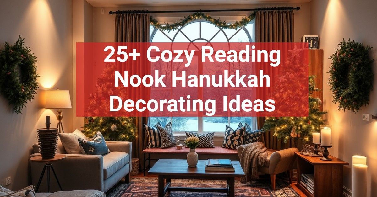 25+ Cozy Reading Nook Hanukkah Decorating Ideas