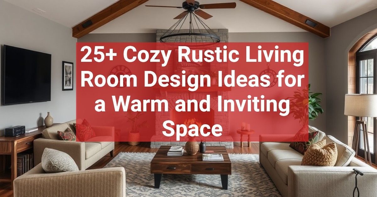 25+ Cozy Rustic Living Room Design Ideas for a Warm and Inviting Space