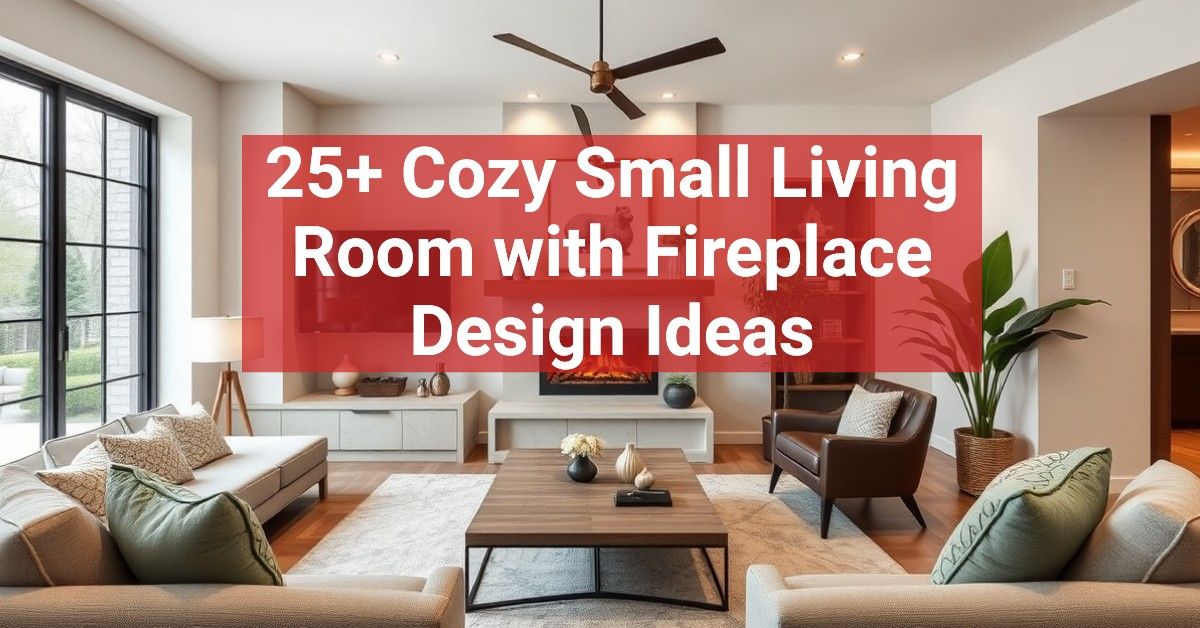 25+ Cozy Small Living Room with Fireplace Design Ideas