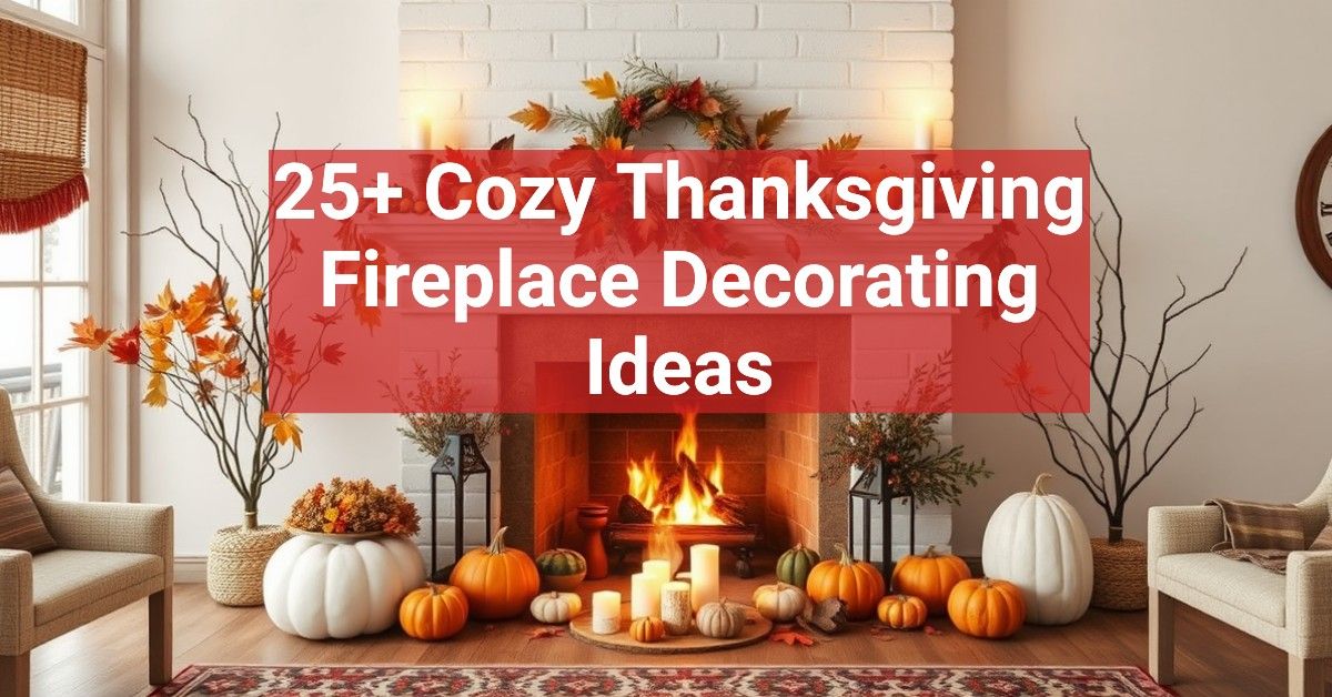 25+ Cozy Thanksgiving Fireplace Decorating Ideas