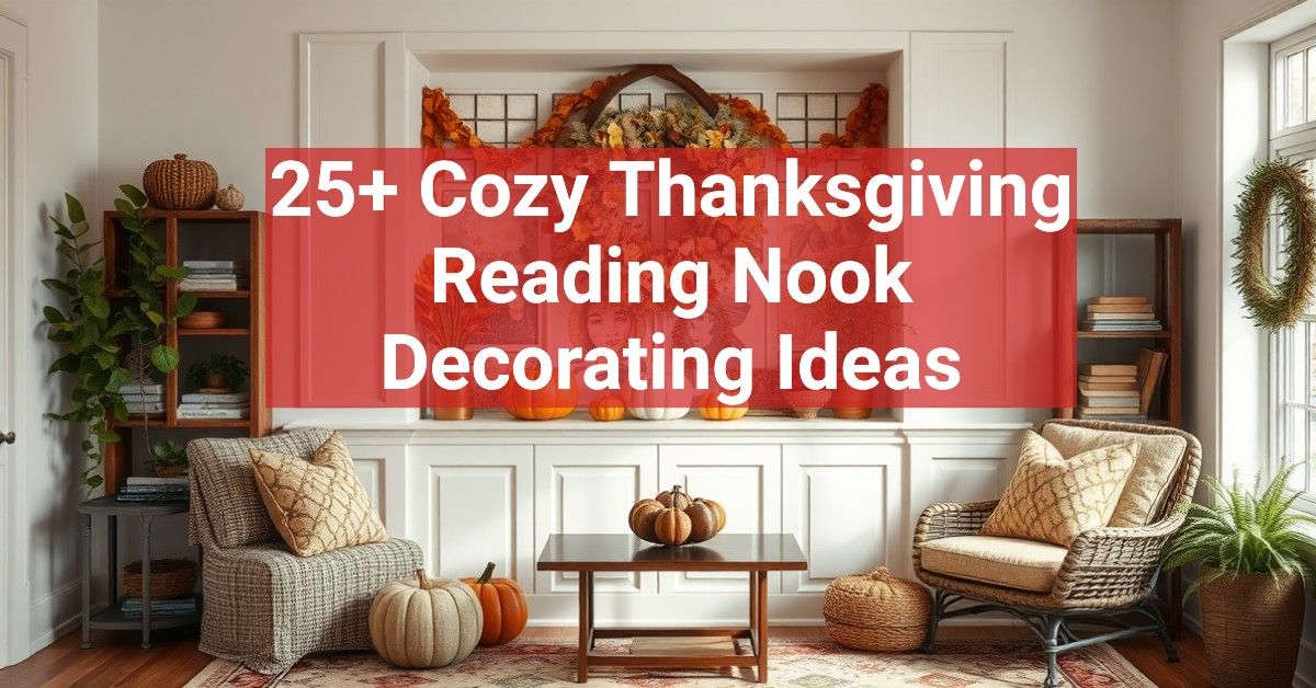 25+ Cozy Thanksgiving Reading Nook Decorating Ideas