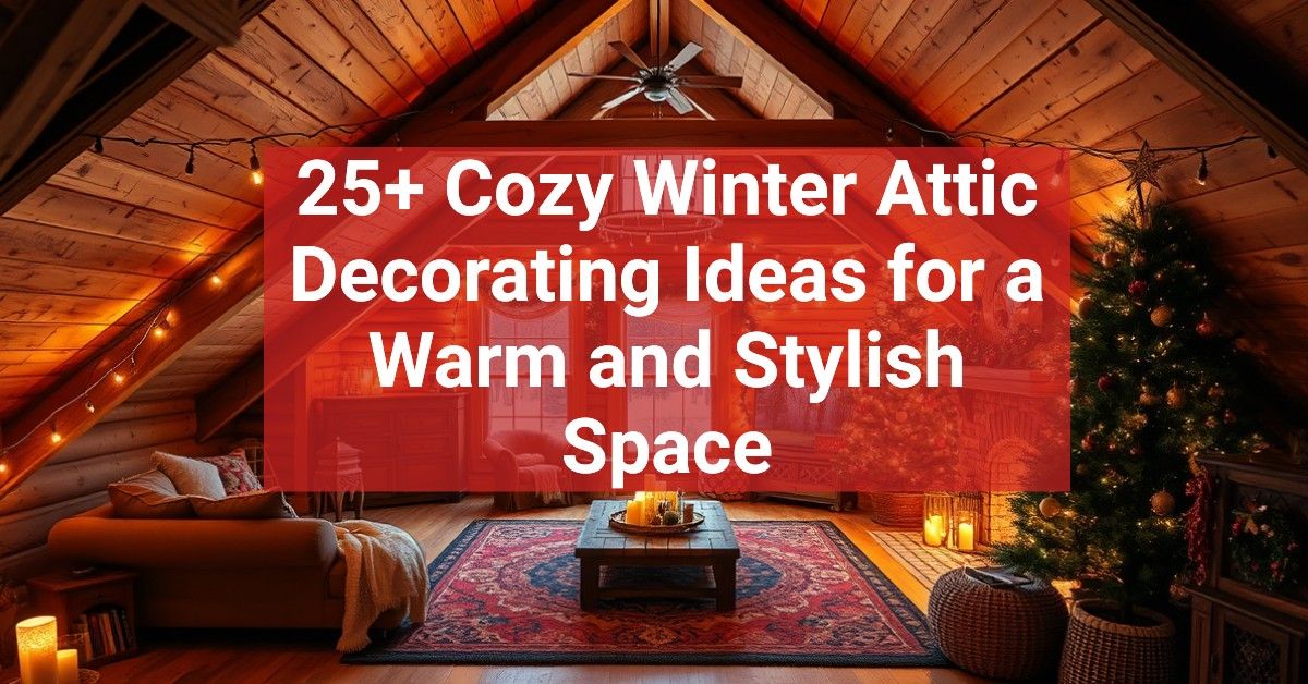 25+ Cozy Winter Attic Decorating Ideas for a Warm and Stylish Space