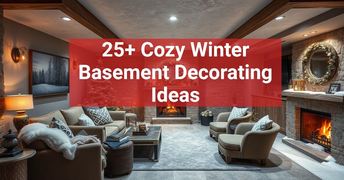 25+ Cozy Winter Basement Decorating Ideas