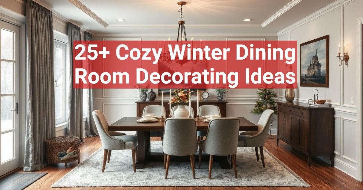 25+ Cozy Winter Dining Room Decorating Ideas