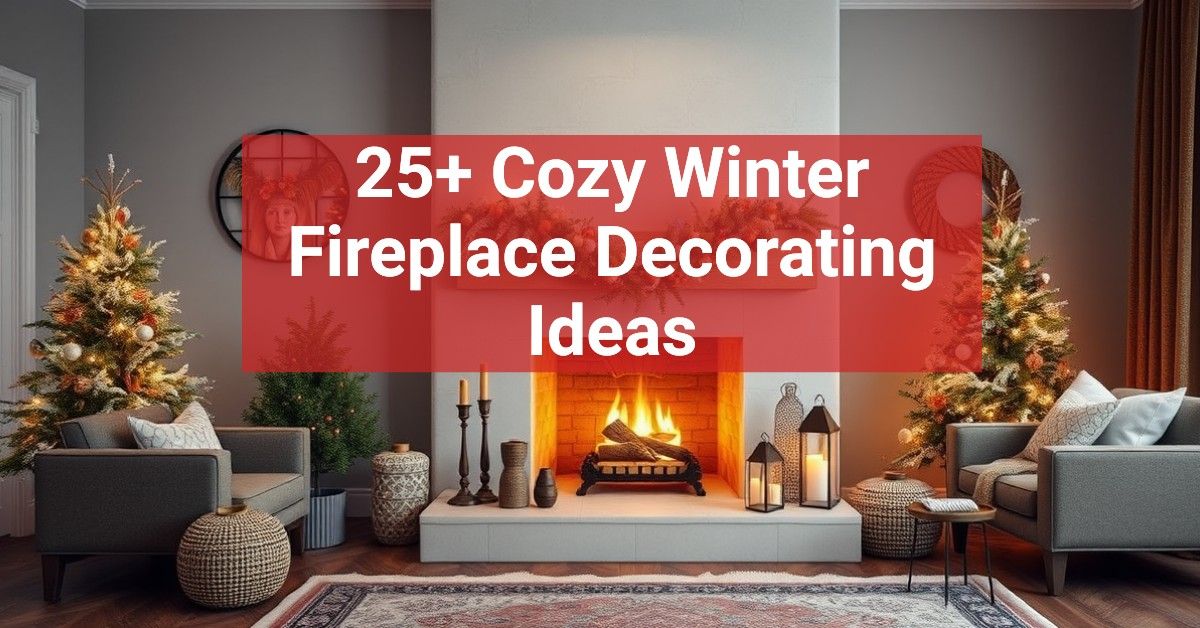 25+ Cozy Winter Fireplace Decorating Ideas