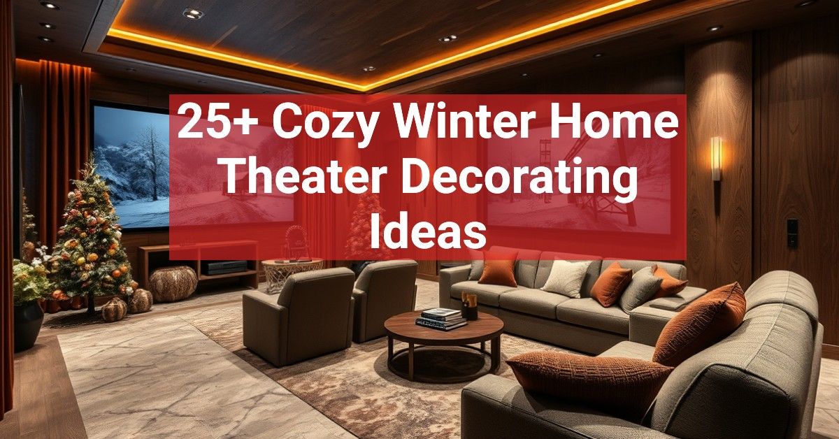 25+ Cozy Winter Home Theater Decorating Ideas