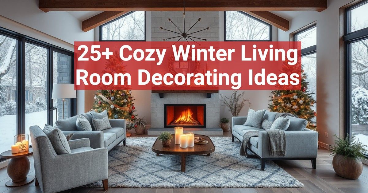 25+ Cozy Winter Living Room Decorating Ideas