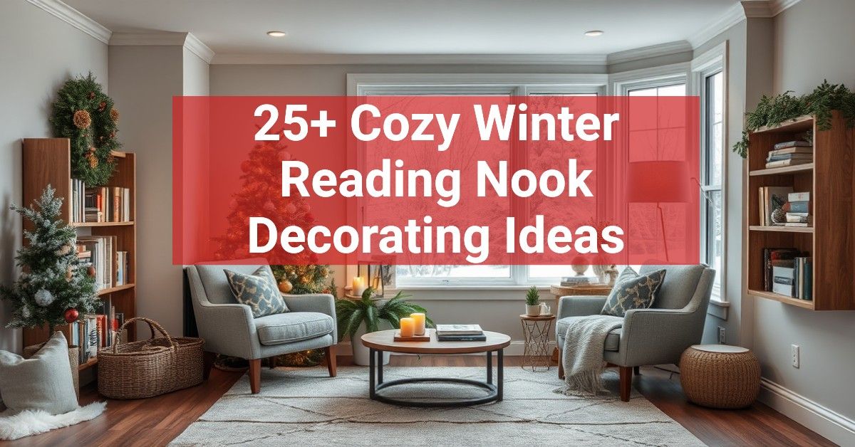 25+ Cozy Winter Reading Nook Decorating Ideas