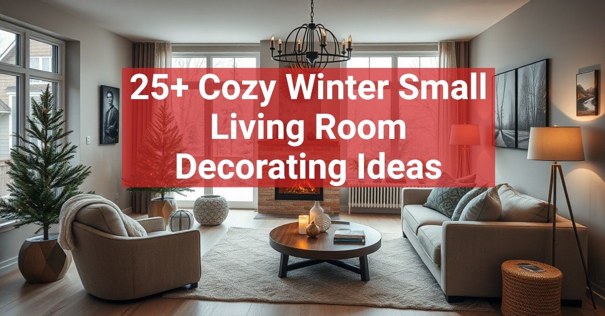 25+ Cozy Winter Small Living Room Decorating Ideas