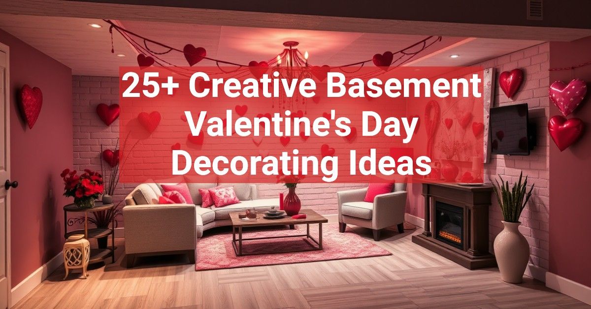 25+ Creative Basement Valentine's Day Decorating Ideas