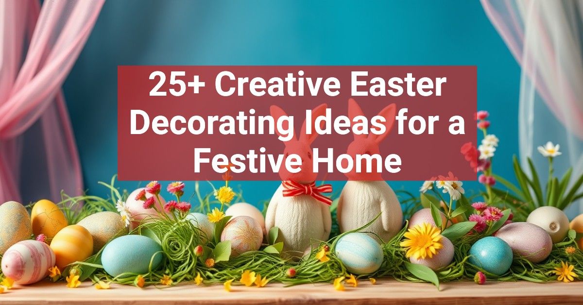 25+ Creative Easter Decorating Ideas for a Festive Home