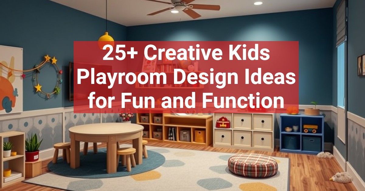 25+ Creative Kids Playroom Design Ideas for Fun and Function