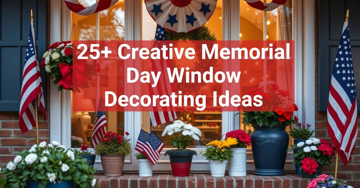 25+ Creative Memorial Day Window Decorating Ideas