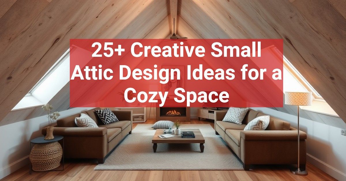 25+ Creative Small Attic Design Ideas for a Cozy Space