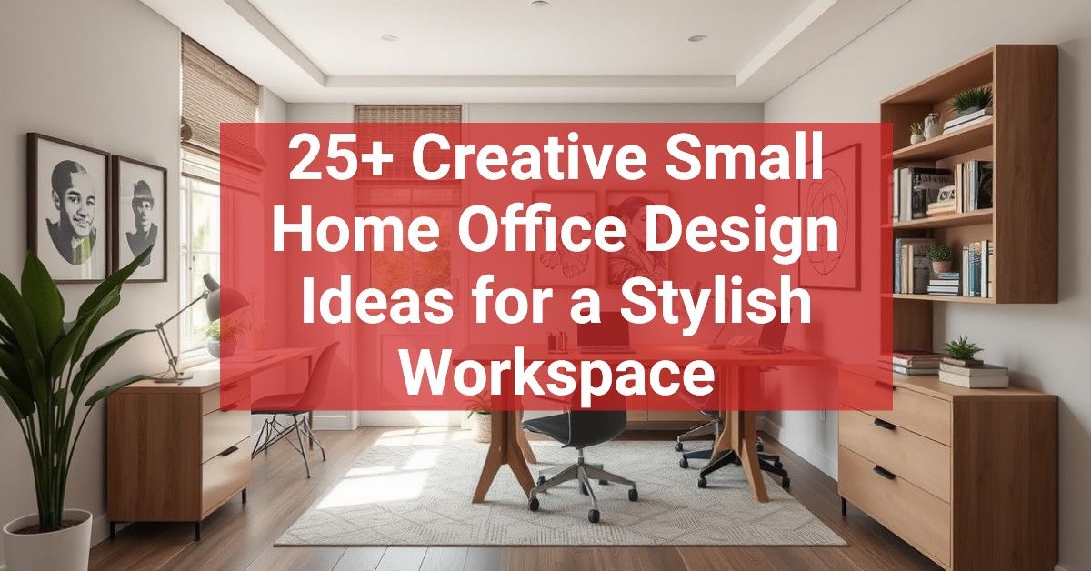 25+ Creative Small Home Office Design Ideas for a Stylish Workspace