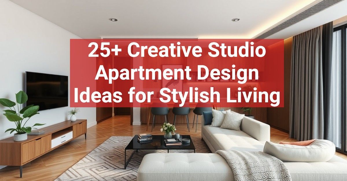 25+ Creative Studio Apartment Design Ideas for Stylish Living