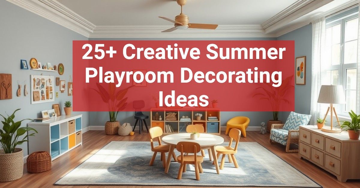 25+ Creative Summer Playroom Decorating Ideas