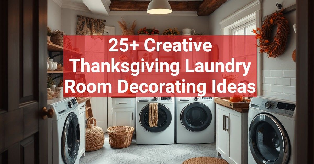 25+ Creative Thanksgiving Laundry Room Decorating Ideas