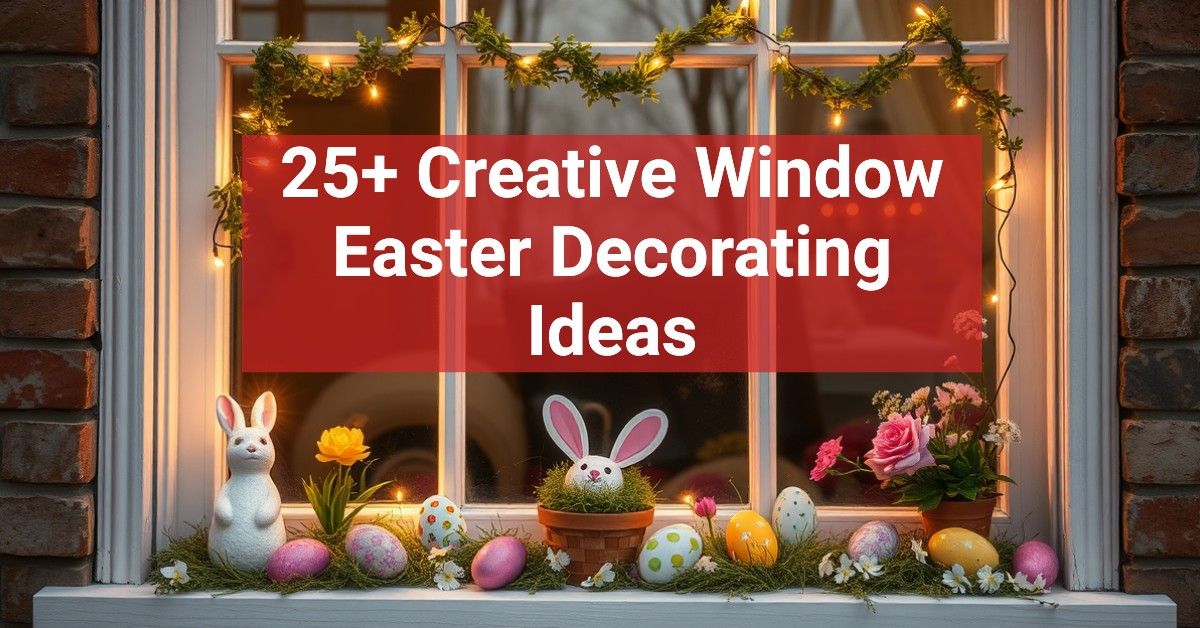 25+ Creative Window Easter Decorating Ideas