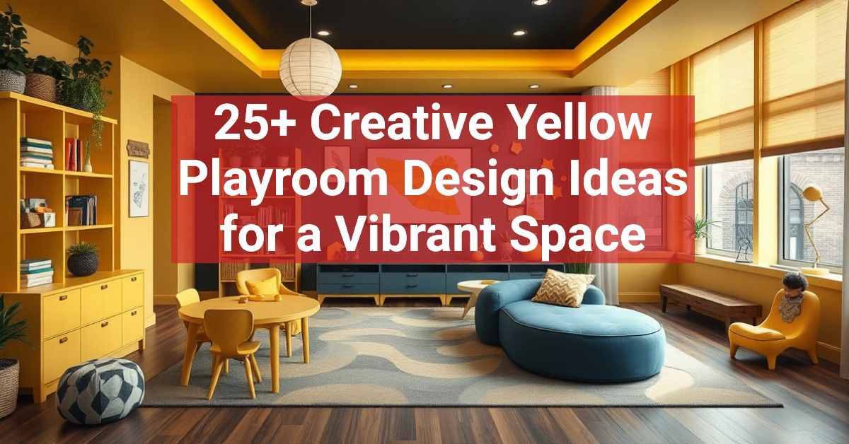 25+ Creative Yellow Playroom Design Ideas for a Vibrant Space