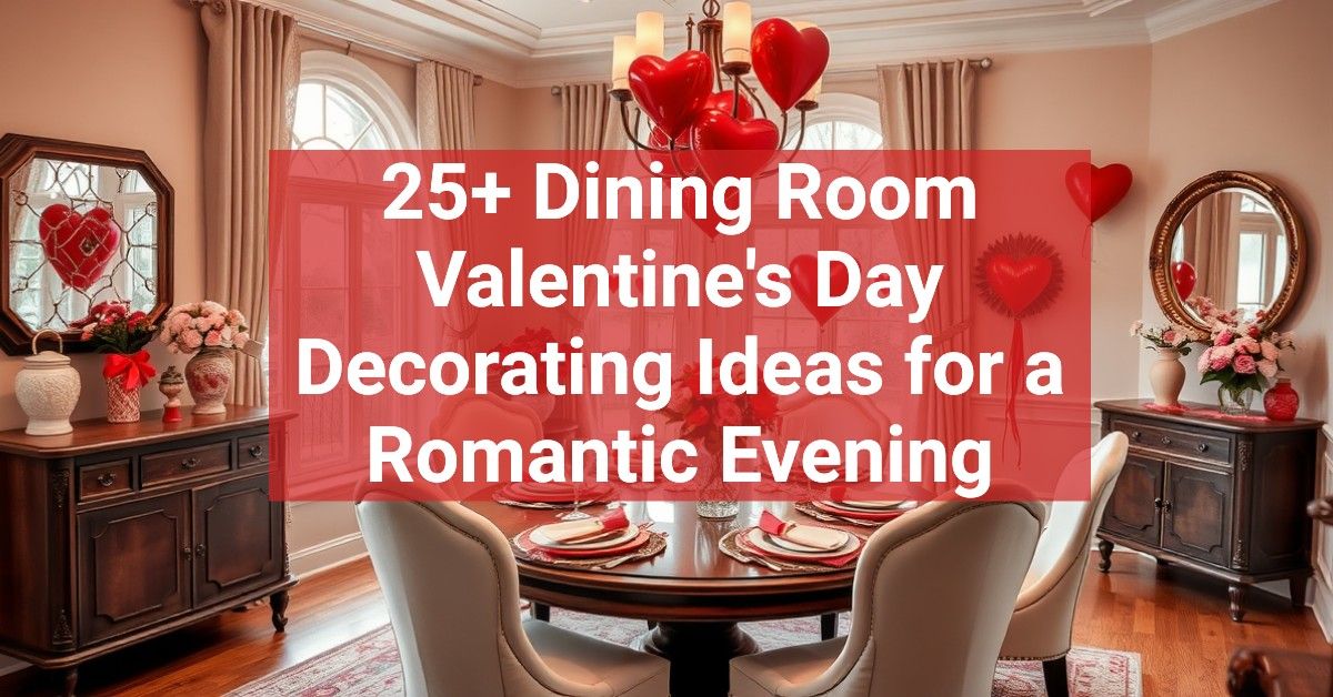 25+ Dining Room Valentine's Day Decorating Ideas for a Romantic Evening