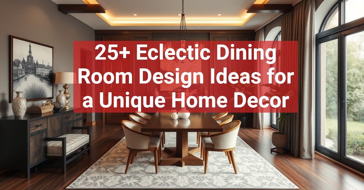 25+ Eclectic Dining Room Design Ideas for a Unique Home Decor