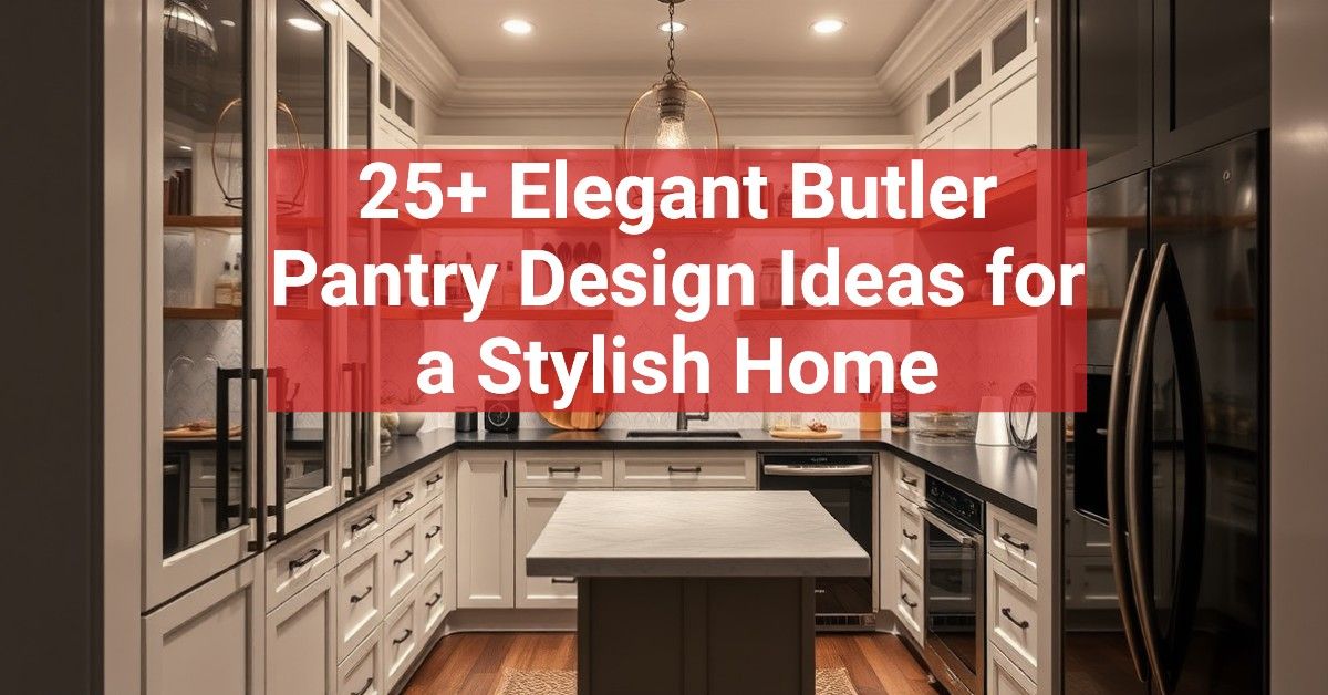 25+ Elegant Butler Pantry Design Ideas for a Stylish Home