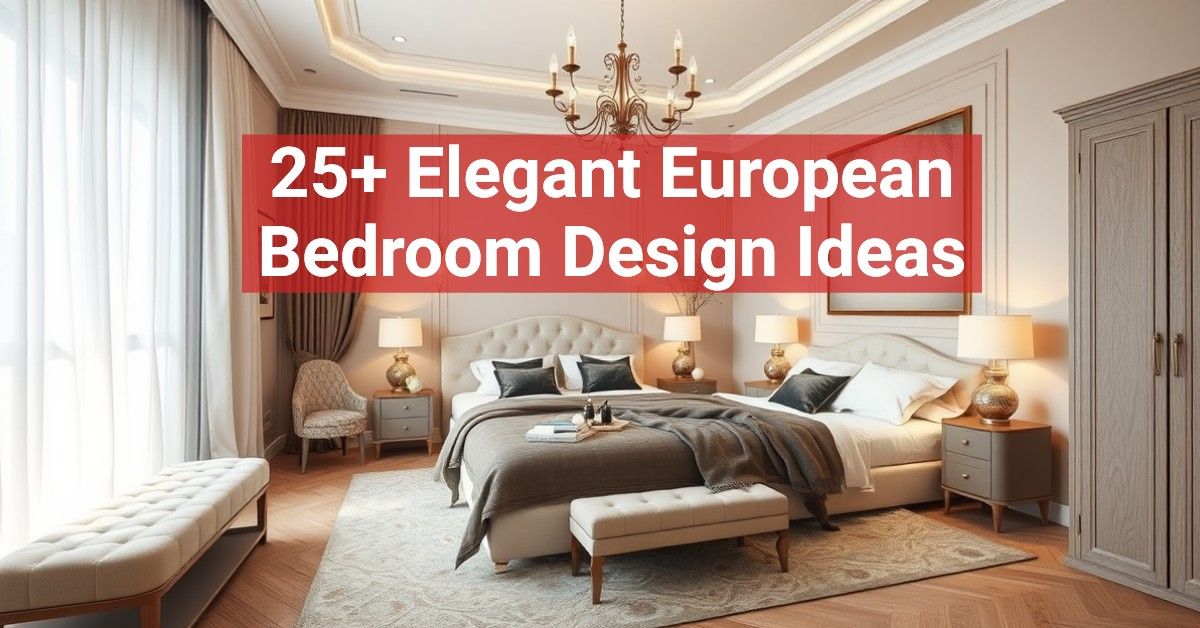 25+ Elegant European Bedroom Design Ideas